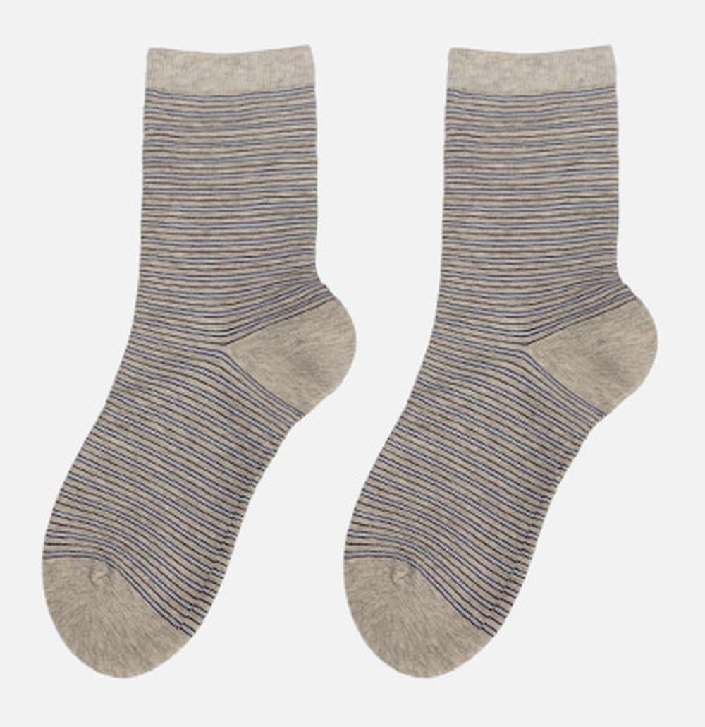 Multi Stripe Crew Socks