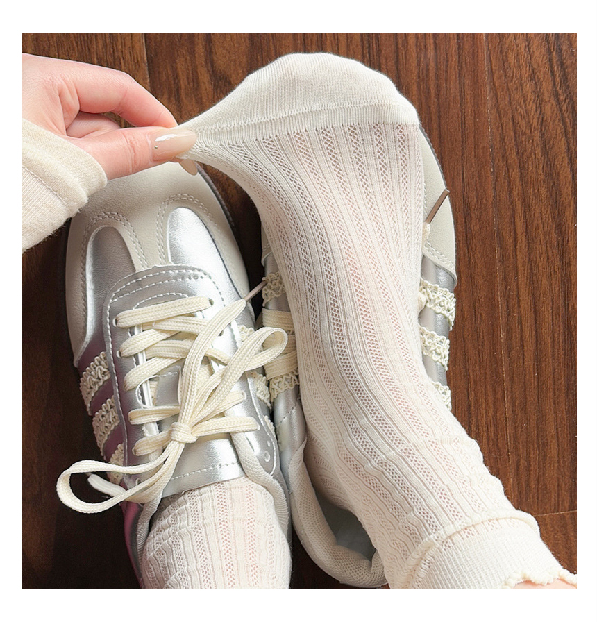 Women's Sheer Ruffle Mesh Fashion Socks