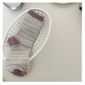 Stripe Rib Knit Crew Socks