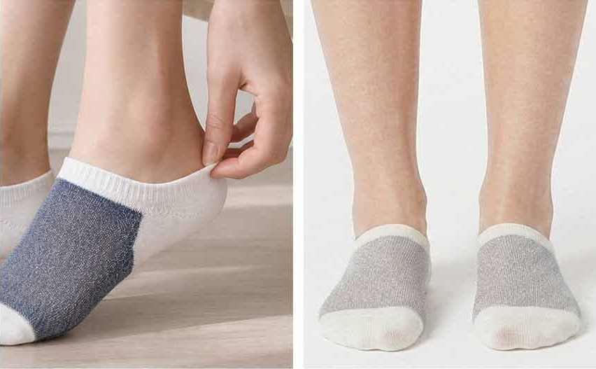 Women's Sheer Mesh Sneaker Socks, Set of 3 Pairs, Random Color
