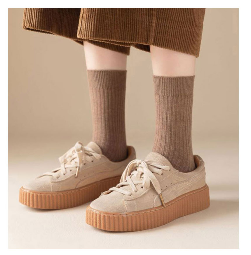 Women's Crew Socks Ribbed