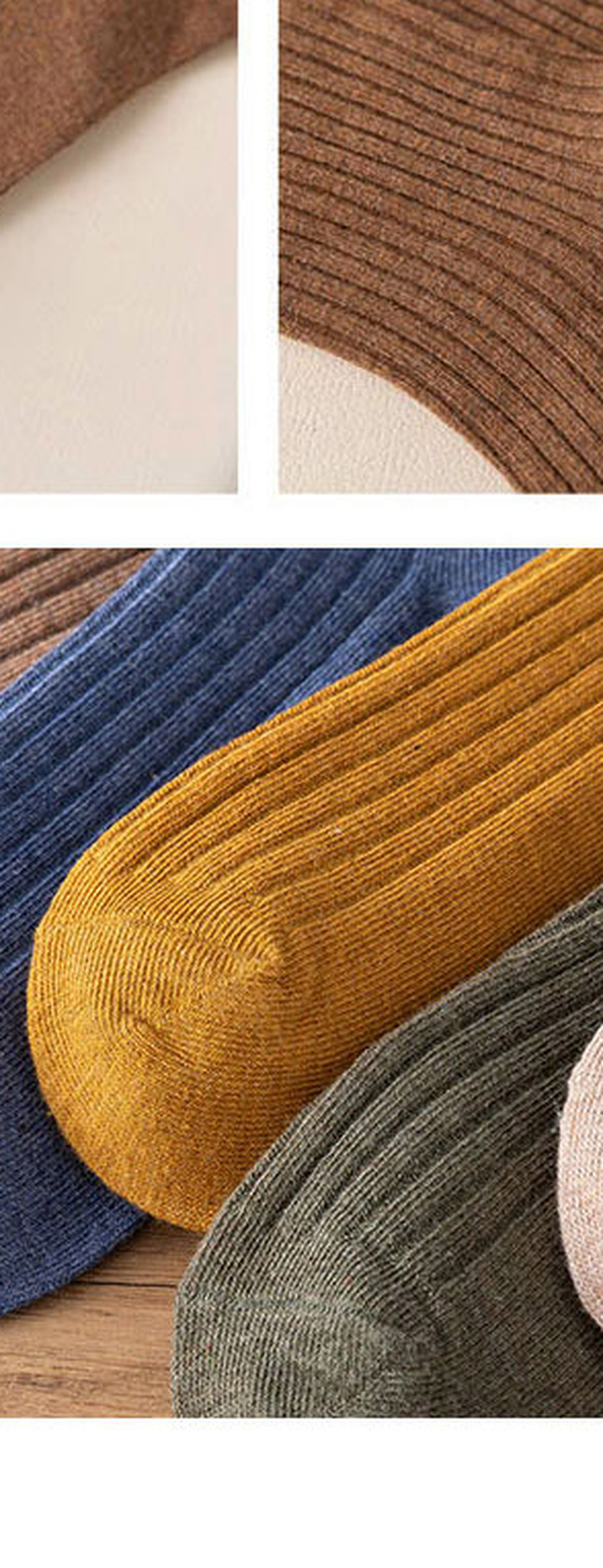 Women's Crew Socks Ribbed