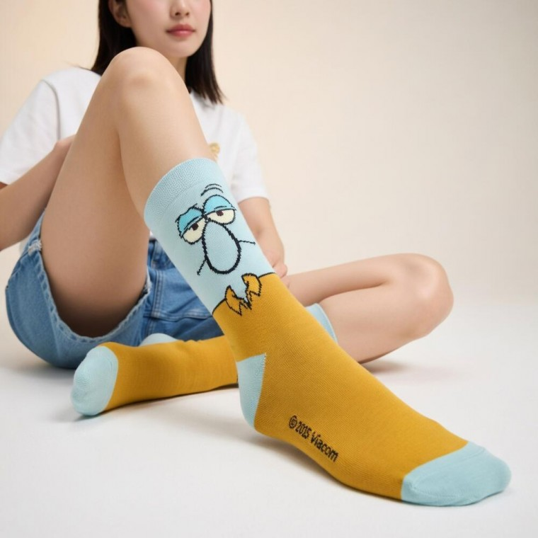 Squidward Character Crew Socks