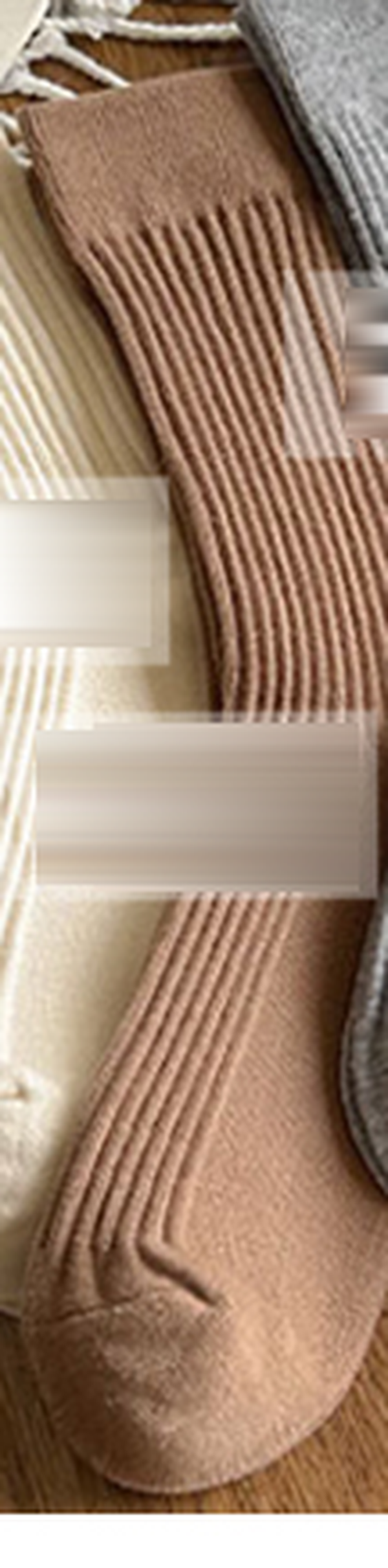 Women's Modern Simple Ribbed Mid-Calf Socks
