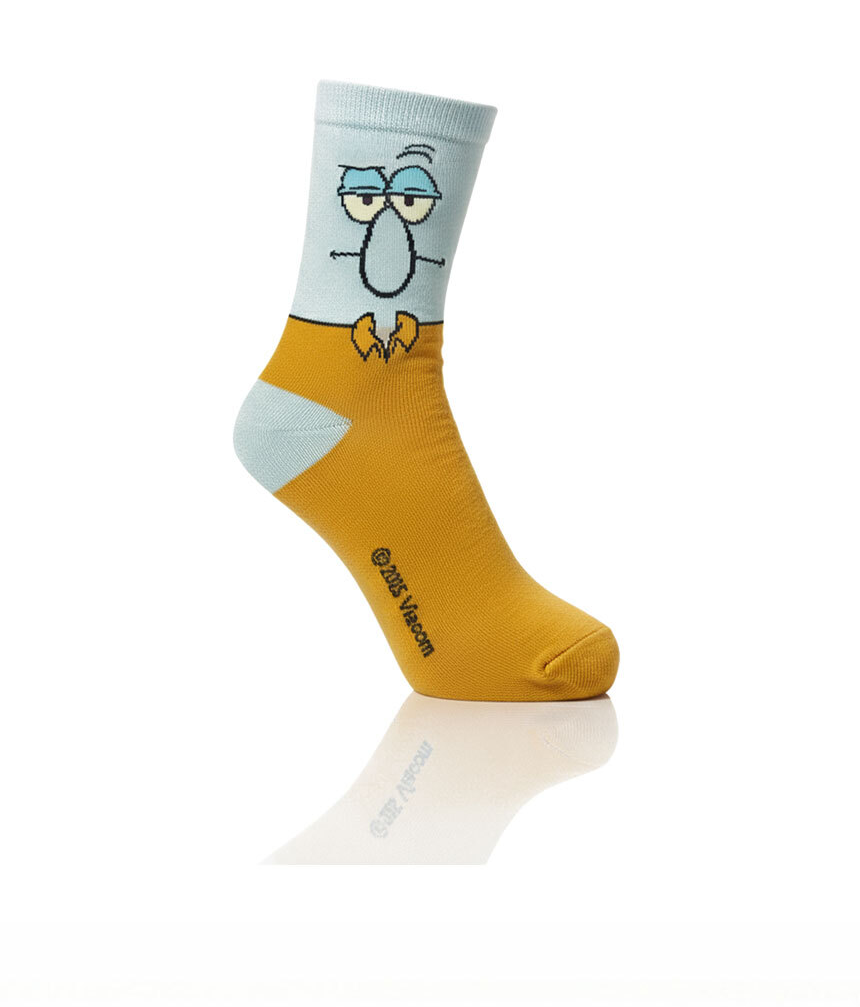 Squidward Character Crew Socks