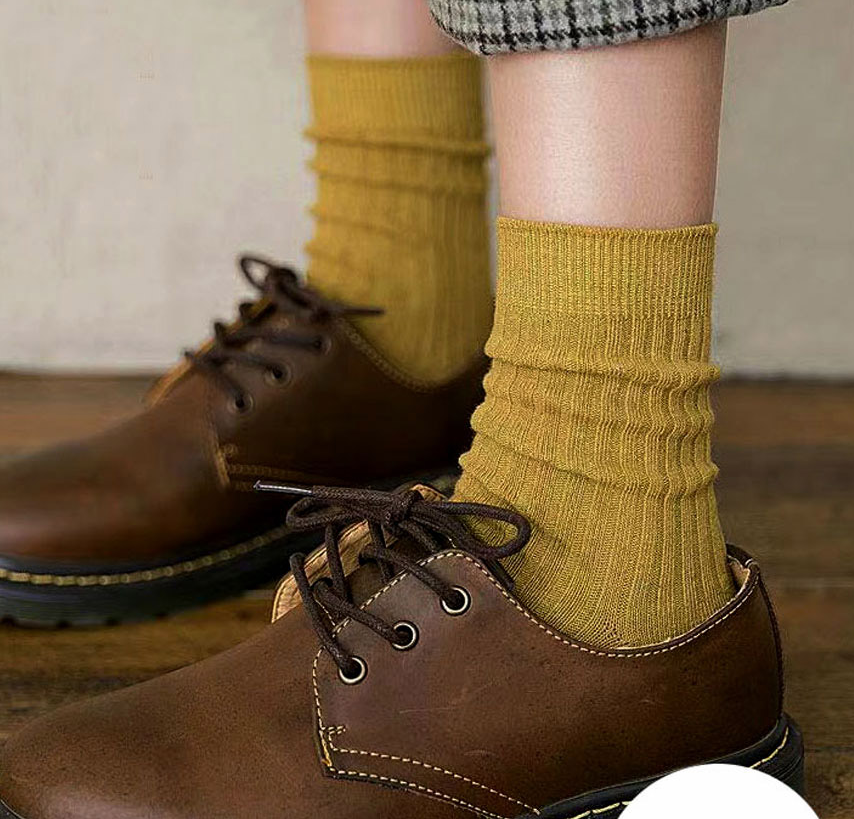 Women's Crew Socks Ribbed