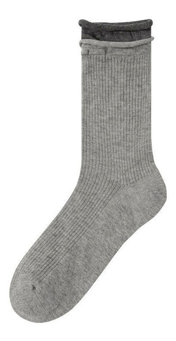 Lightweight Ribbed Compression-Free Mid-Weight Socks