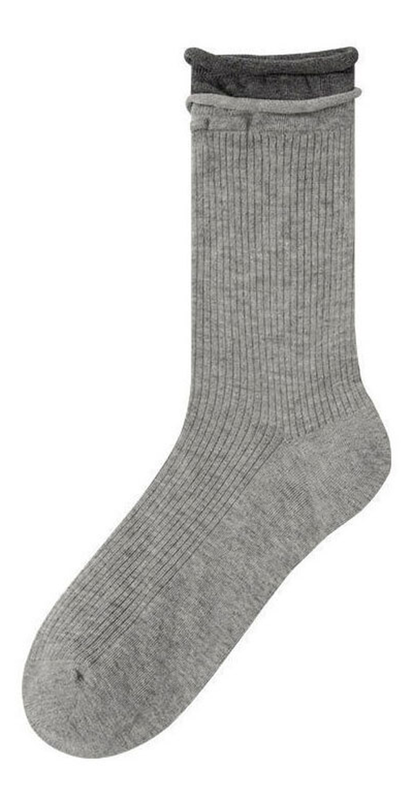 Lightweight Ribbed Compression-Free Mid-Weight Socks