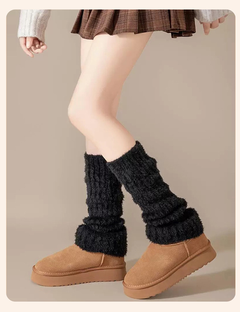Cozy Fleece Leg Warmer Socks