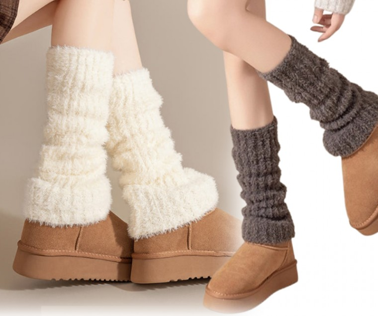 Cozy Fleece Leg Warmer Socks
